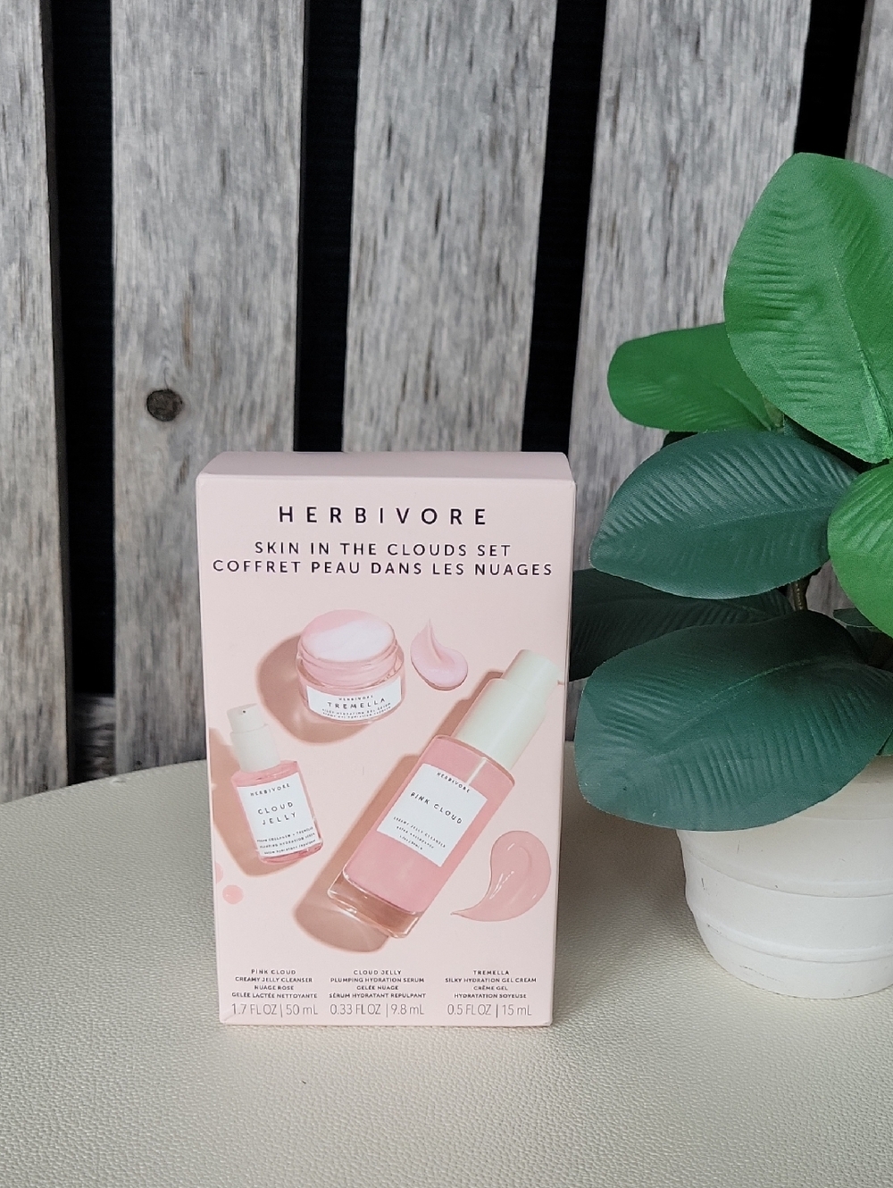 Herbivore Skin In The Clouds Skincare Set - Pink